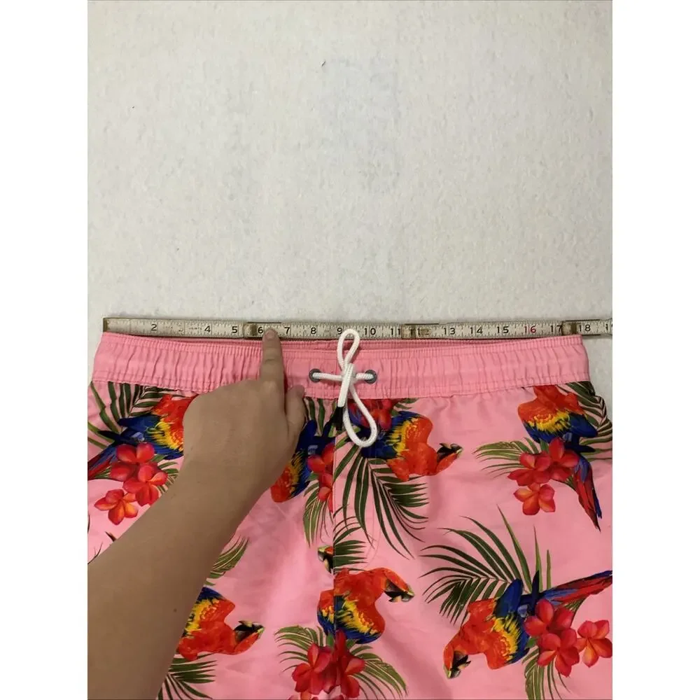 Neff Unlined Board Short Swim Trunks Mens XL Floral Parrot Tropical Vacation